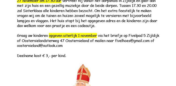 Sinterklaasnieuws